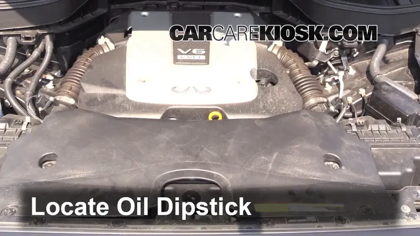 2013 Infiniti FX37 3.7L V6 Oil Check Oil Level